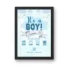 Customized "It’s a Boy" Baby Birth Photo Frame - Image 3